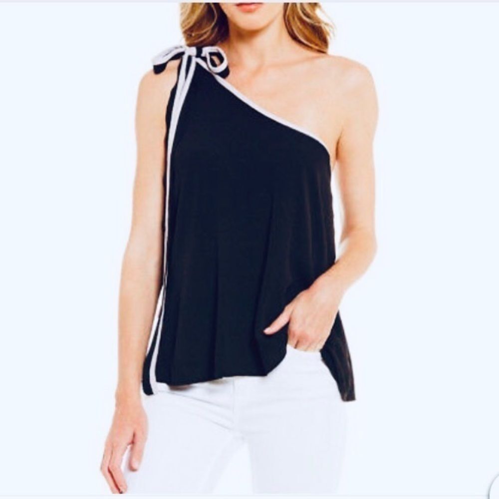 Free People You’re The One Off Shoulder Black Top